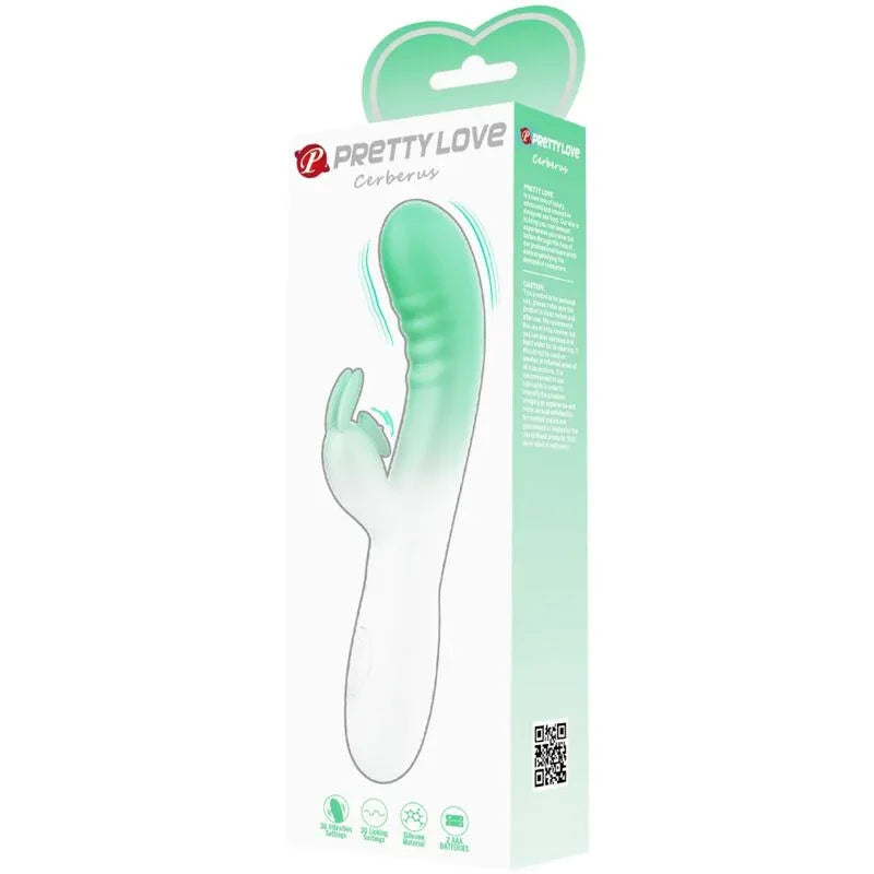 Pretty Love – Vibrateur Lapin Cerberus 30 Vibrations Vert