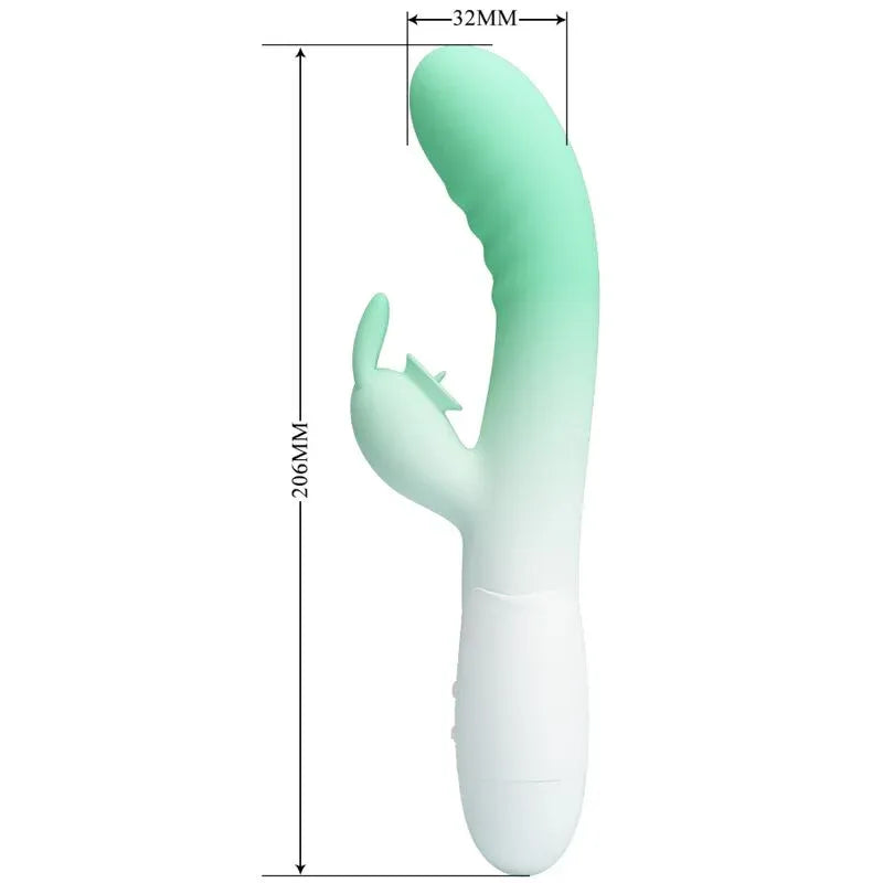 Pretty Love – Vibrateur Lapin Cerberus 30 Vibrations Vert