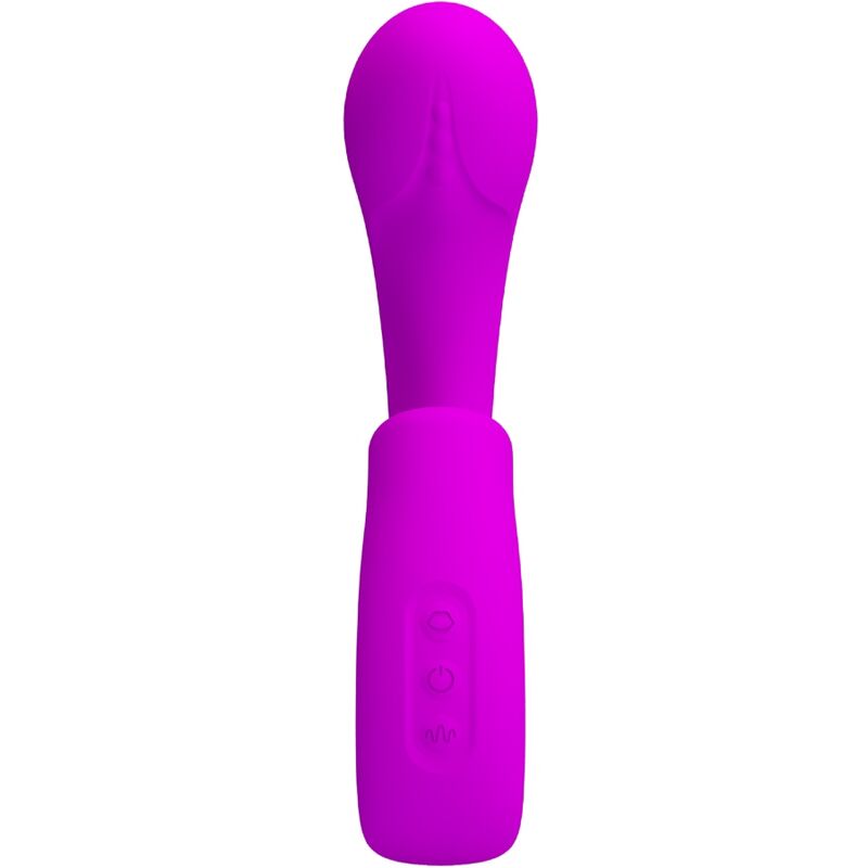 PRETTY LOVE - VIBRADOR PUNTO G SIBEL + ESTIMULADOR DE CLÍTORIS SIBEL 10 VIBRACIONES MORADO