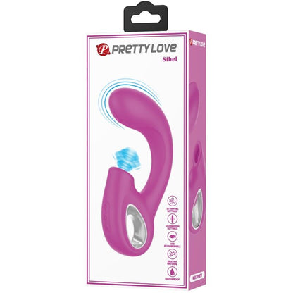 PRETTY LOVE - VIBRADOR PUNTO G SIBEL + ESTIMULADOR DE CLÍTORIS SIBEL 10 VIBRACIONES MORADO