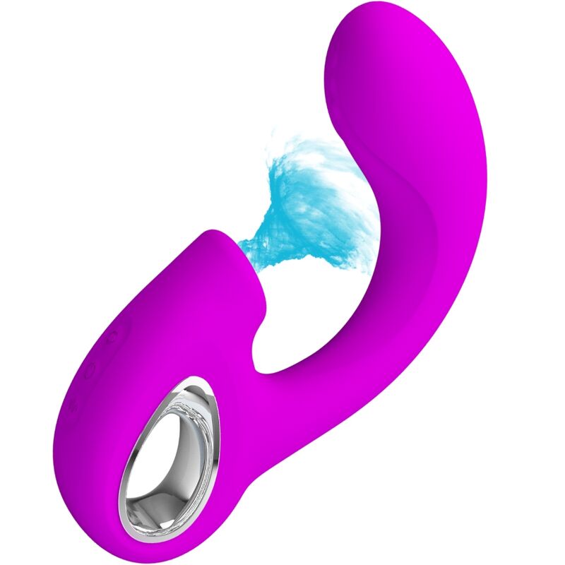 PRETTY LOVE - VIBRADOR PUNTO G SIBEL + ESTIMULADOR DE CLÍTORIS SIBEL 10 VIBRACIONES MORADO