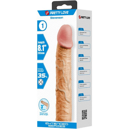 PRETTY LOVE - FUNDA PARA PENE STEVENSON CON EXTENSIÓN DE 7,6 CM