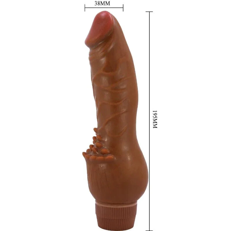 Baile – Vibrateur Réaliste Barbara 19,5 cm Mulâtre
