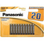 PANASONIC - PILE ALCALINE AAA BRONZE LR03 BLISTER*20