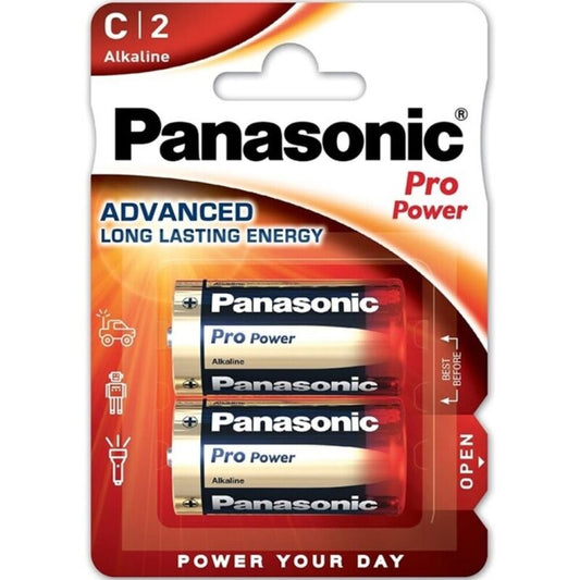 PANASONIC - ALKALINE BATTERY C PRO POWER LR14 BLISTER*2