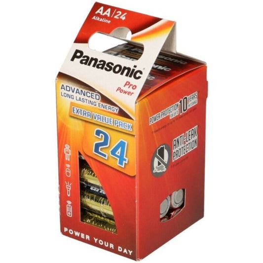 PANASONIC - PACK OF 24 AA LR6 PRO POWER ALKALINE BATTERIES