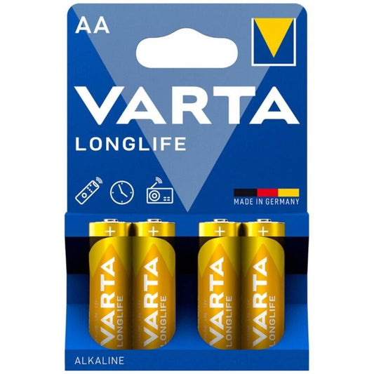 VARTA - LONG-LASTING ALKALINE BATTERIES AA LR6 BLISTER*4