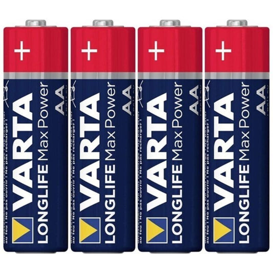 VARTA - MAX POWER AA LR6*4 ALKALINE RETRACTABLE BATTERY