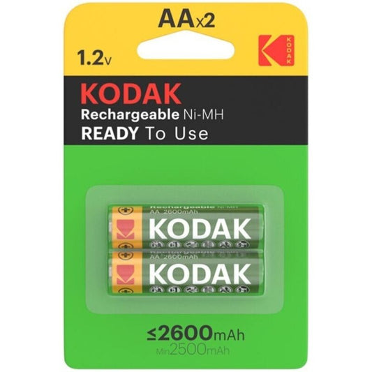 KODAK - HR6 AA 2600mAh*2 RECHARGEABLE BATTERY BLISTER