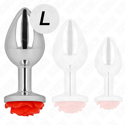 KINK - PLUG ANAL ROSA ROJO TALLA L