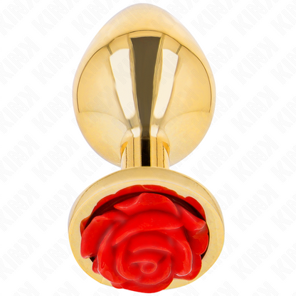 KINK - ANAL PLUG OR ROSE ROUGE TAILLE S