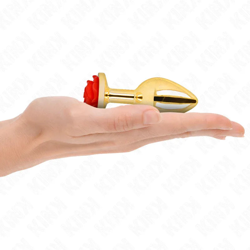 Kink – Plug Anal Or Rose Rouge taille M