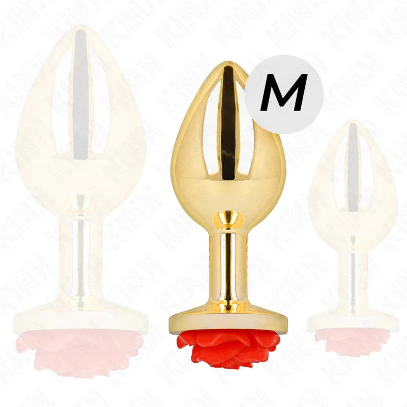 Kink – Plug Anal Or Rose Rouge taille M
