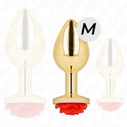 Kink – Plug Anal Or Rose Rouge taille M