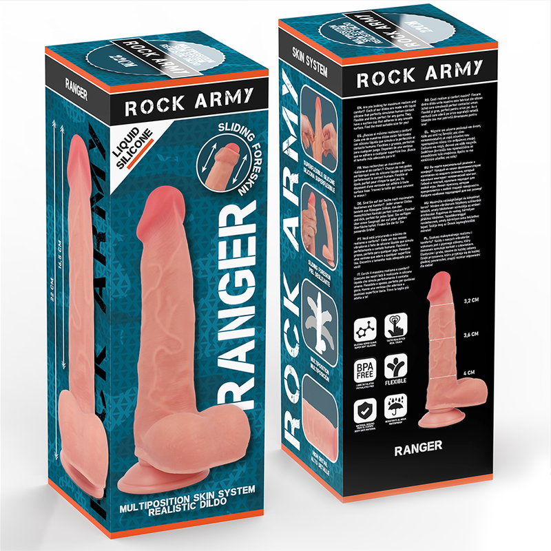 Ranger en silicone liquide 22 cm -o- 3,6 cm – Rockarmy