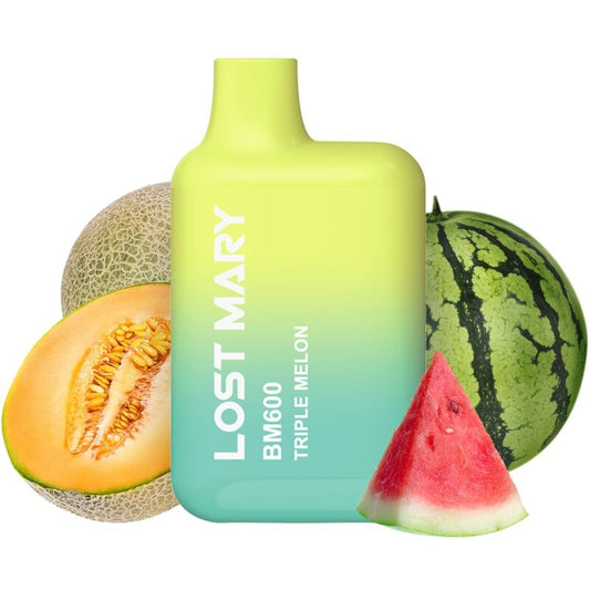 Vaper nicotine 2% jetable triple melon – Lost Mary BM600
