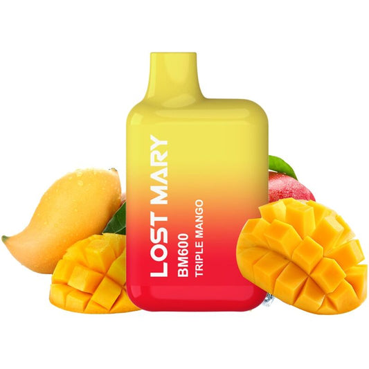 Vaper nicotine 2% jetable triple mangue – Lost Mary BM600