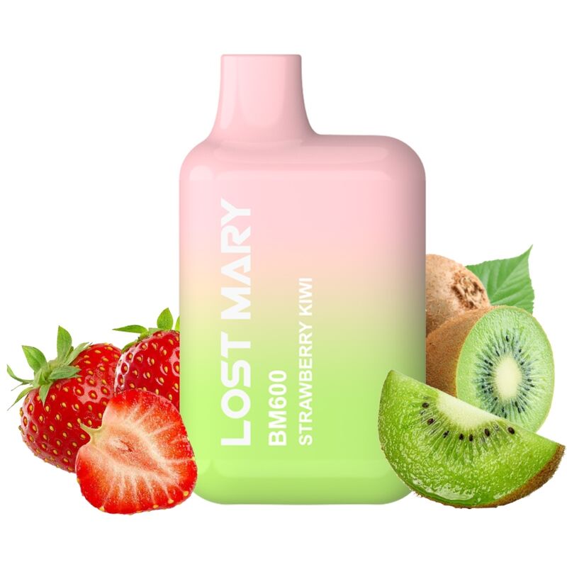 Vaper nicotine 2% jetable fraise kiwi – Lost Mary BM600