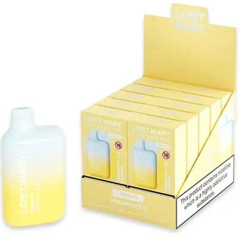 Vaper nicotine 2% jetable ananas glace – Lost Mary BM600