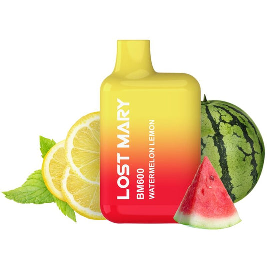 Vaper nicotine 2% jetable pastèque citron – Lost Mary BM600