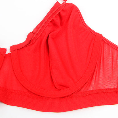 SUBBLIME - 955250 CONJUNTO DE SUJETADOR BONDAGE ROJO CON LIGAS S/M