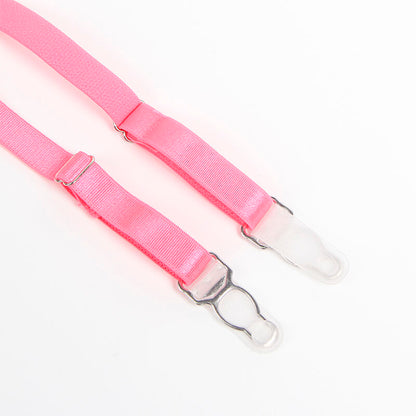 SUBBLIME - 955359 CONJUNTO DE SUJETADOR CON ENCAJE Y LIGUEROS ROSA Y MORADO S/M