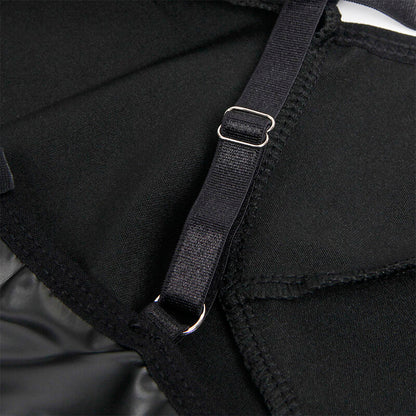 SUBBLIME - 955373 VESTIDO DE TIRANTES DE CUERO NEGRO S/M