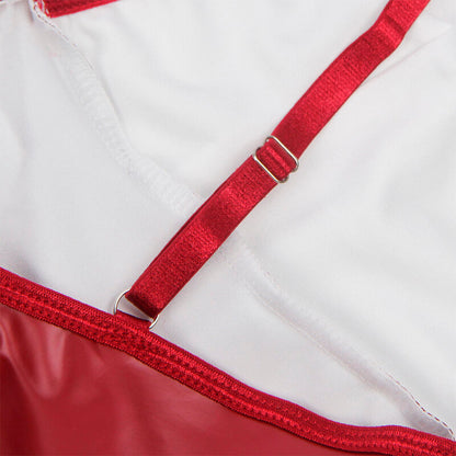 SUBBLIME - 955403 VESTIDO DE TIRANTES DE PIEL BURDEOS L/XL