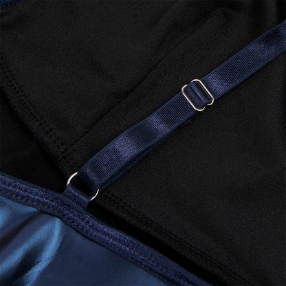 SUBBLIME - 955410 VESTIDO DE TIRANTES DE CUERO AZUL S/M