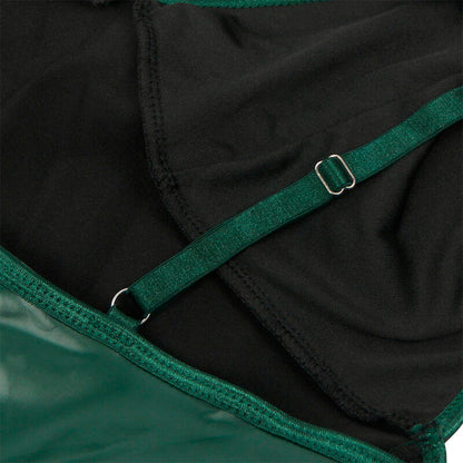 SUBBLIME - 955434 VESTIDO DE TIRANTES DE CUERO VERDE S/M