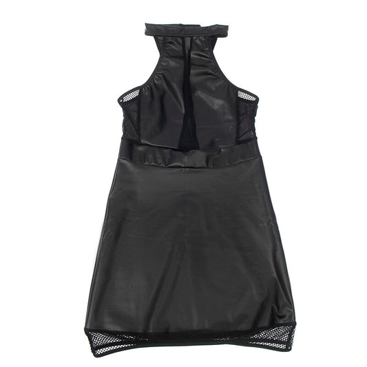 SUBBLIME - 955472 VESTIDO SIN ESPALDA CON TRANSPARENCIAS NEGRO S/M
