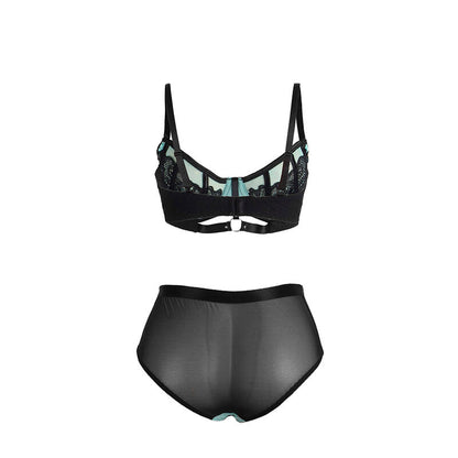 SUBBLIME - 955557 CONJUNTO DE SUJETADOR DE CHAROL VERDE CON CREMALLERA S/M