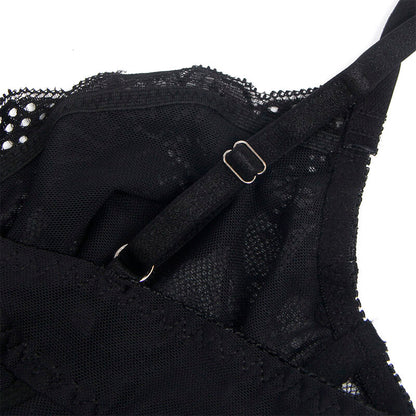 SUBBLIME - 955625 BODY EN DENTELLE AVEC FERMETURE EN BAS NOIR L/XL