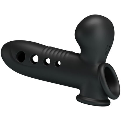 PRETTY LOVE - FUNDA PARA PENE CON CALAVERA Y BOLSA DE AIRE NEGRA