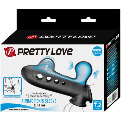 PRETTY LOVE - FUNDA PARA PENE CON CALAVERA Y BOLSA DE AIRE NEGRA