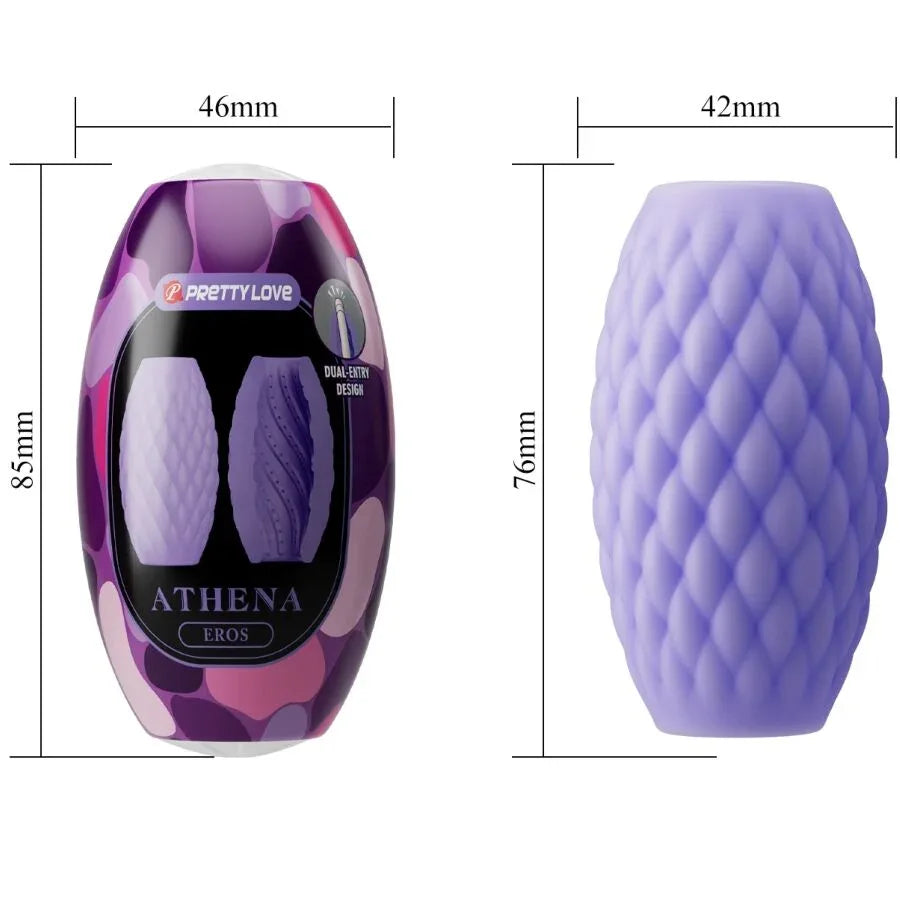 Pretty Love – Masturbateur pour Homme en Silicone Athena Eros Violet