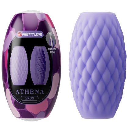 PRETTY LOVE - MASTURBADOR MASCULINO DE SILICONA PÚRPURA ATHENA EROS