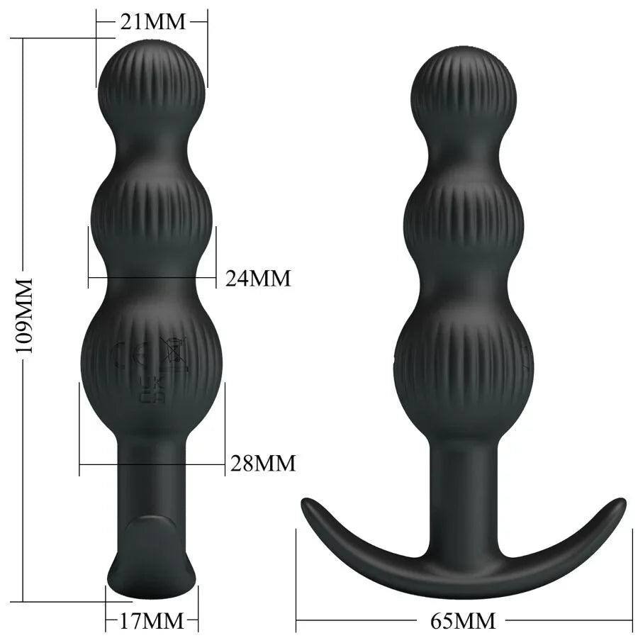 Pretty Love – Vibrateur Anal Sidney 10 Vibrations Noir