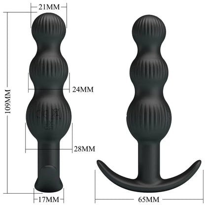 Pretty Love – Vibrateur Anal Sidney 10 Vibrations Noir