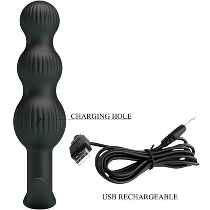 Pretty Love – Vibrateur Anal Sidney 10 Vibrations Noir