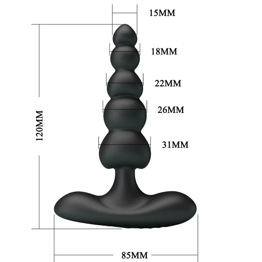 Pretty Love – Vibrateur Anal Corban 10 Vibrations Noir