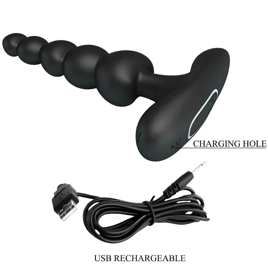 Pretty Love – Vibrateur Anal Corban 10 Vibrations Noir