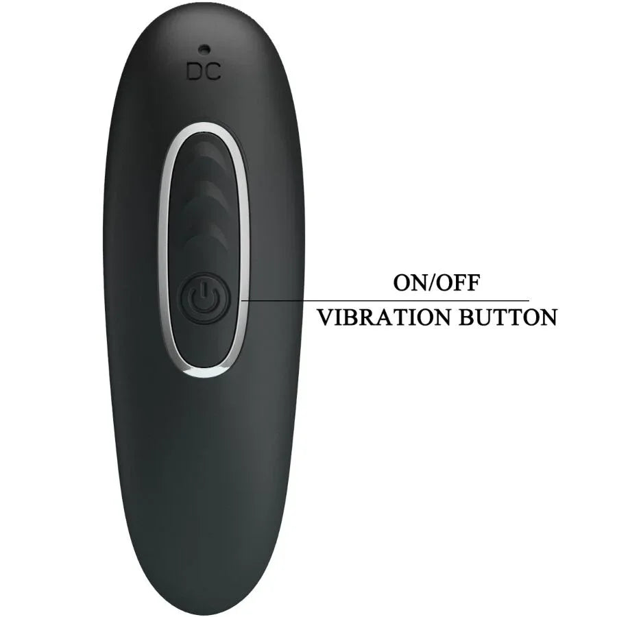Pretty Love – Vibrateur Anal Corban 10 Vibrations Noir
