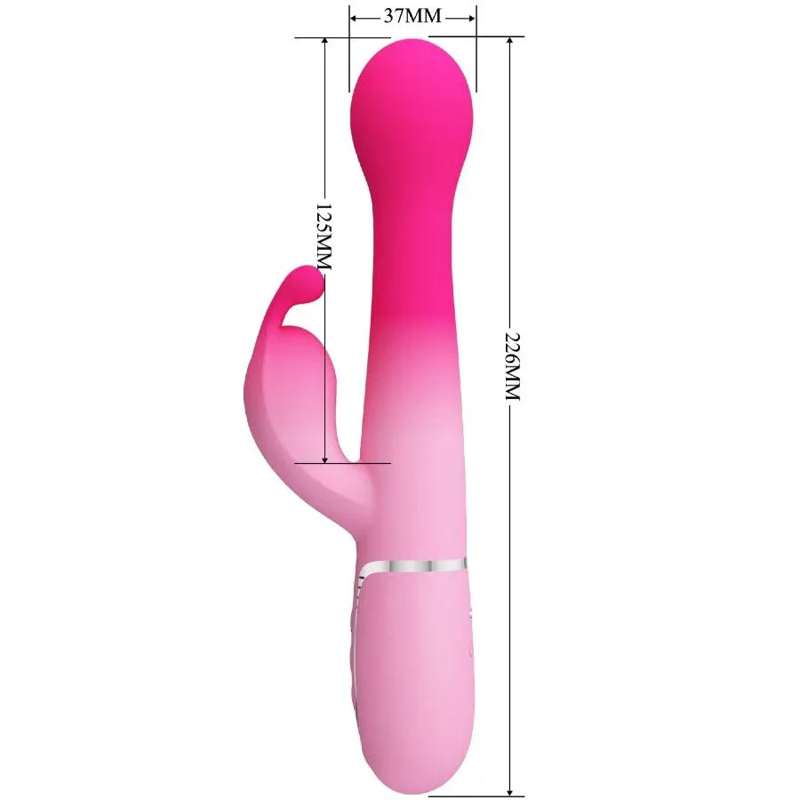 Pretty Love – Vibrateur Lapin Multifonction 3 en 1 Dejon Rose