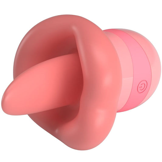 PRETTY LOVE - KYLEE CLITORIS STIMULATING TONGUE 10 VIBRATIONS NUDE PINK