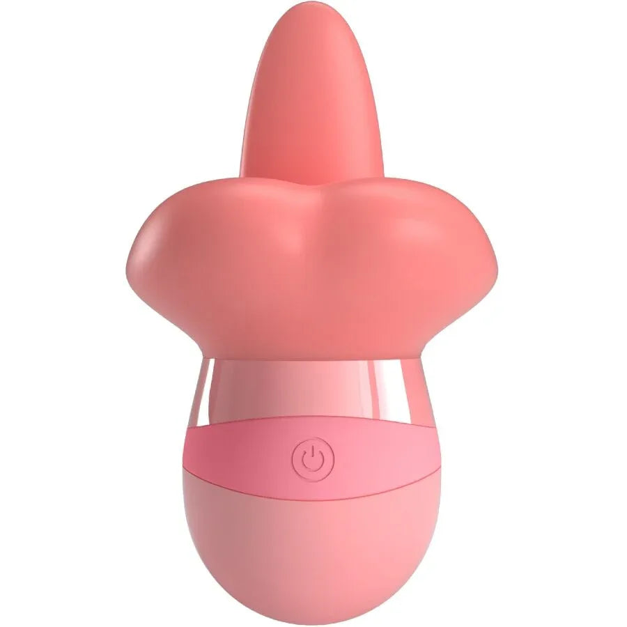 Pretty Love – Stimulateur de Clitoris Kylee Tongue 10 Vibrations Rose Nude