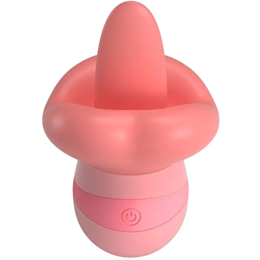 Pretty Love – Stimulateur de Clitoris Kylee Tongue 10 Vibrations Rose Nude