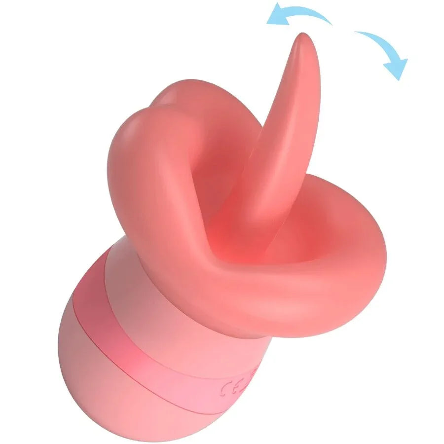 Pretty Love – Stimulateur de Clitoris Kylee Tongue 10 Vibrations Rose Nude