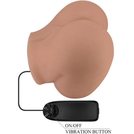 CRAZY BULL - BERNACE REAR VIBRATOR WITH REALISTIC NATURAL VAGINA AND ANUS REMOTE CONTROL