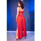 CHILIROSE - CR 4850 SET TOP ROJO Y LEGGINS WITH COMPLEMENTOS DORADOS S